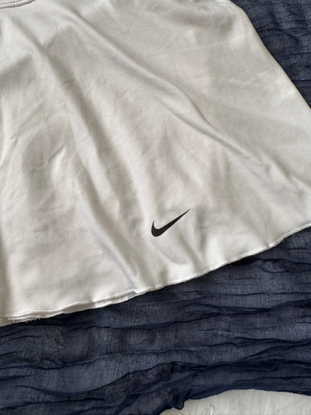 Nike Cream White Tennis Skort with Black Swoosh Size XL - Picture 2 of 6